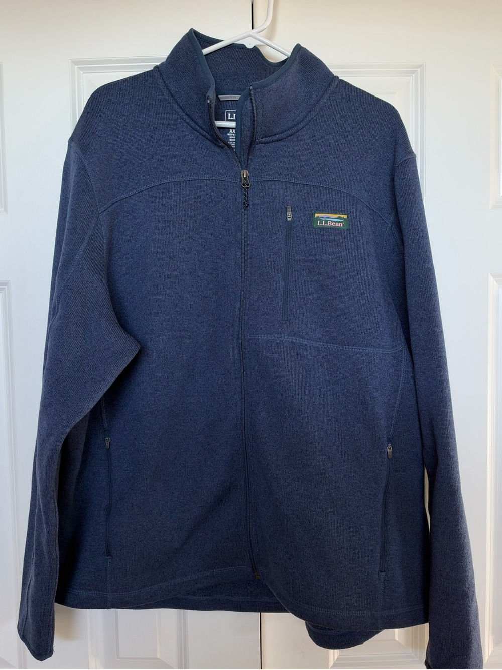 L.L. Bean Men's Navy Full-Zip Fleece Jacket